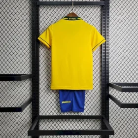 Retro Brazil 1994 Home Kids Kit - Image 3