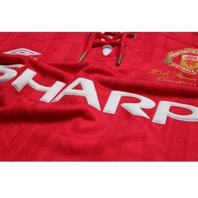 Retro Manchester United 1992/94 Home Champion Long Sleeve Jersey - Image 2