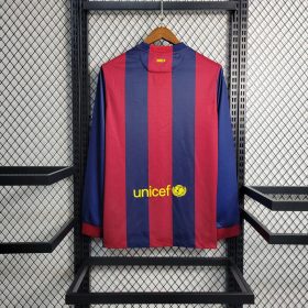 Retro Barcelona 2014/15 Home Long Sleeve Jersey - Image 3