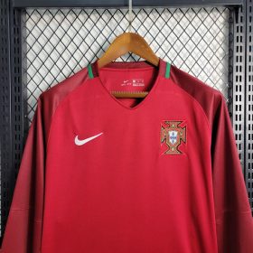 Retro Portugal 2016/17 Home Long Sleeve Jersey - Image 2