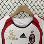 Retro AC Milan 2006/07 Away Kids Kit - Image 4