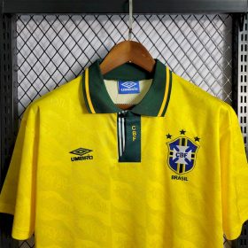 Retro Brazil 1991/93 Home Jersey - Image 9