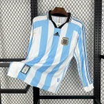 Retro Argentina 1998 Home Long Sleeve Jersey