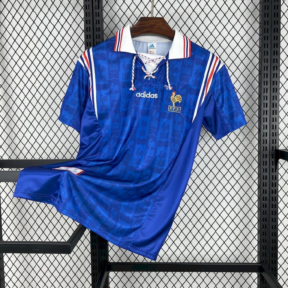 2024111012275510.webp Retro France 1996 Home Jersey - Image 1