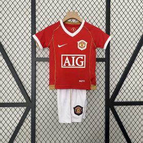 Retro Manchester United 2006/07 Home Kids Kit