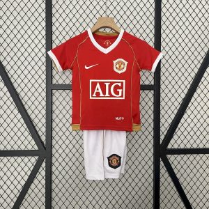 Retro Manchester United 2006/07 Home Kids Kit