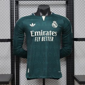 Mens Real Madrid 2026/27 Away Long Sleeve Jersey Player Version