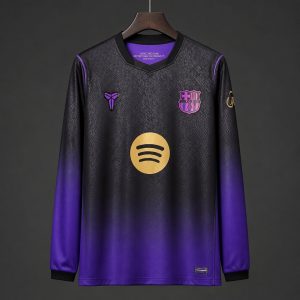 Mens Barcelona 2026/27 Away Long Sleeve Jersey