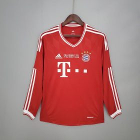 Retro Bayern Munich 2013/14 Home Champions League Long Sleeve Jersey