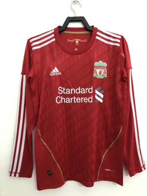 Retro Liverpool 2010/2012 Home Long Sleeve Jersey