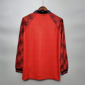 Retro Manchester United 1996 Home Long Sleeve Jersey - Image 7