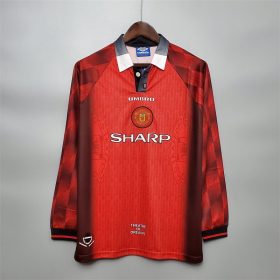 Retro Manchester United 1996 Home Long Sleeve Jersey