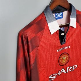 Retro Manchester United 1996 Home Long Sleeve Jersey - Image 3