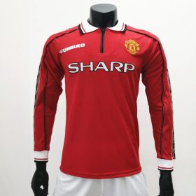 Retro Manchester United 1998/99 Home Long Sleeve Jersey