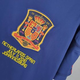 Retro Spain 2010 World Cup Away Long Sleeve Jersey - Image 4