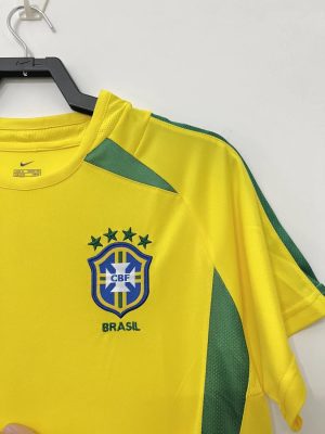 Retro Brazil 2002/2004 Home Jersey - Image 3