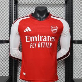 Mens Arsenal 2026/27 Home Long Sleeve Jersey Player Version