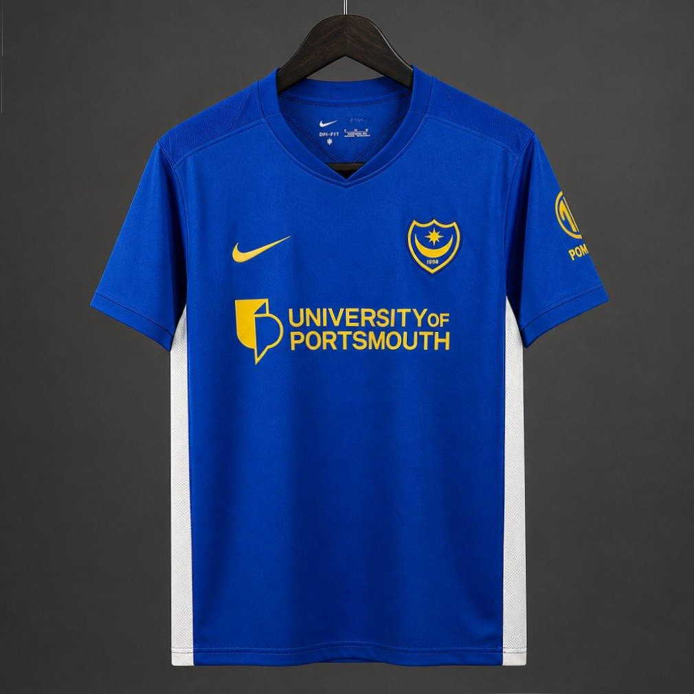 18d5a9b6c13e952193bcddeb Portsmouth 2026/27 Home Mens Jersey - Image 1