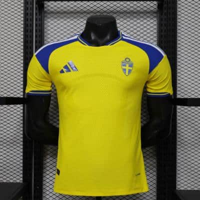 7549c709 Sweden 2026 Home Mens Jersey Player Version - Image 1