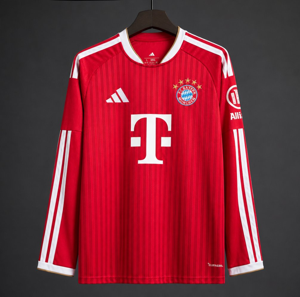 7a8645223151120b734ed8a7 Mens Bayern Munich 2026/27 home Long Sleeve Jersey - Image 1