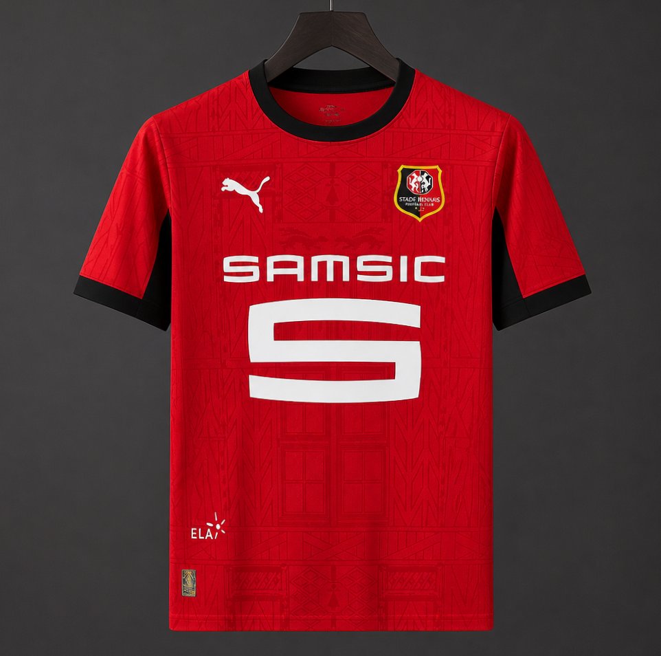 d6e8ab0e429efb2e02ec81d4 Mens Stade Rennais 2026/27 home Jersey fan version - Image 1
